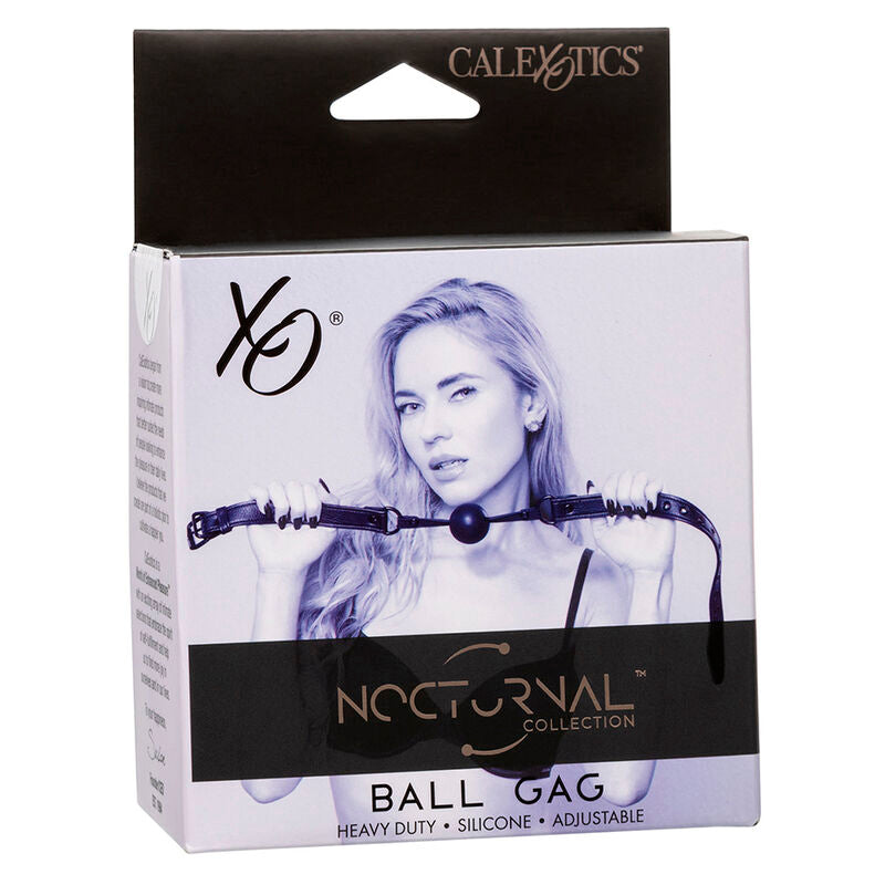 CALEXOTICS - NOCTURNAL BALL GAG SILICONE BLACK - NOCTURNA DESIRES