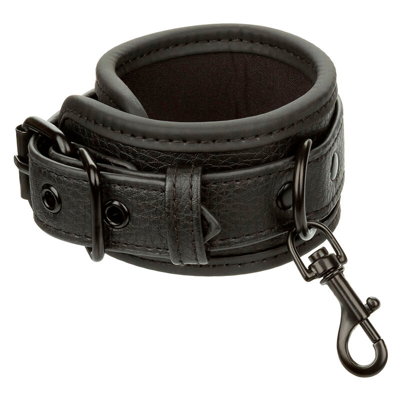 CALEXOTICS - NOCTURNAL LEATHER WRIST CUFFS ADJUSTABLE BLACK - NOCTURNA DESIRES
