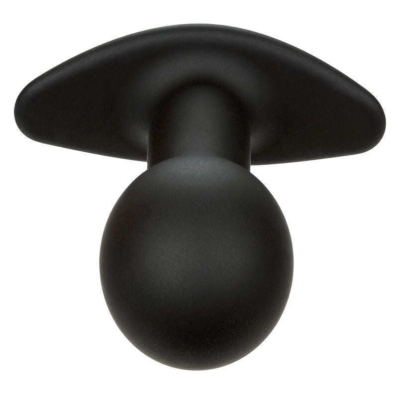 CALEXOTICS - ROCK BOTTOM ANAL PLUG 10 VIBRATIONS SILICONE BLACK - NOCTURNA DESIRES