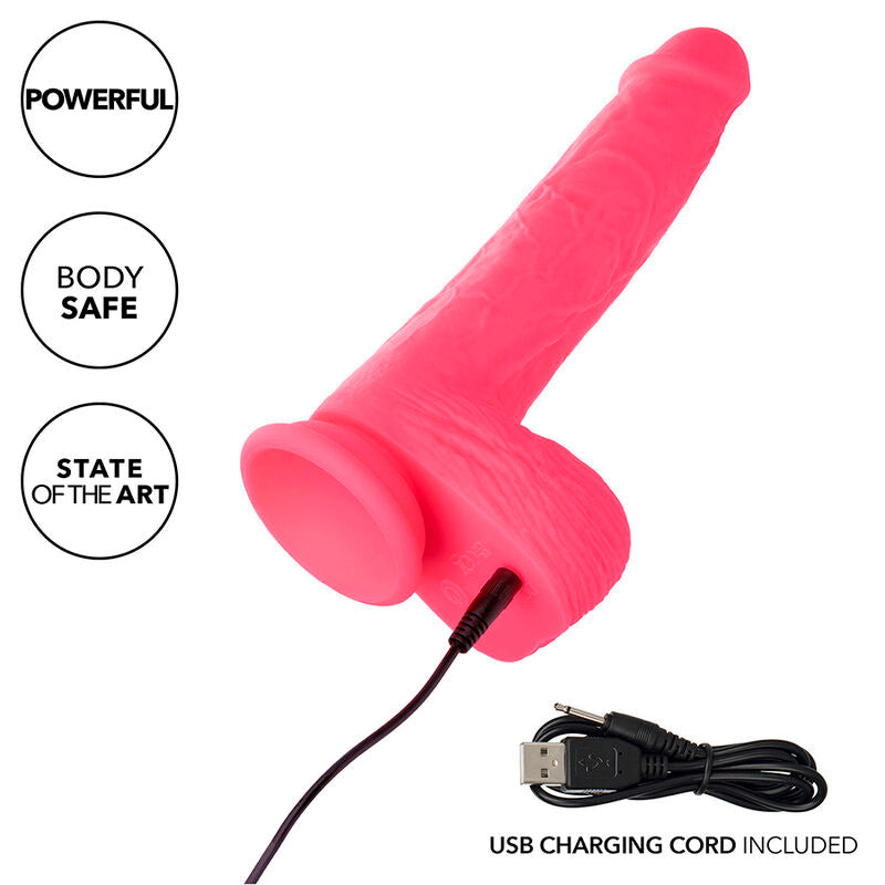 CALEXOTICS - STUDS REALISTIC VIBRATOR 10 VIBRATIONS PINK - NOCTURNA DESIRES