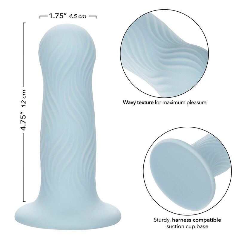 CALEXOTICS - WAVE RIDER FOAM ANAL PLUG BLUE - NOCTURNA DESIRES