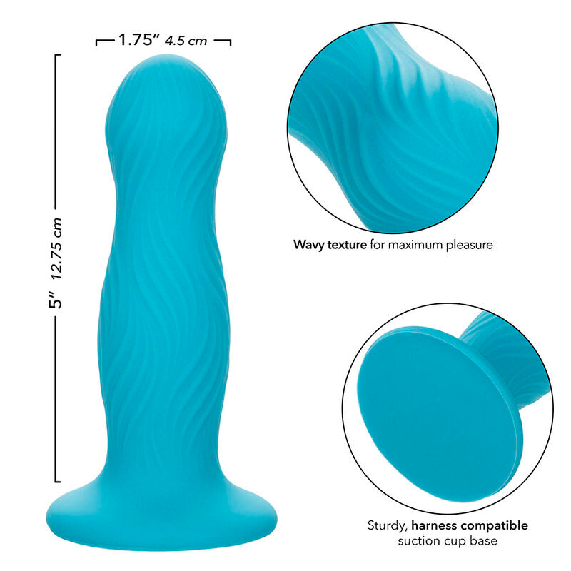 CALEXOTICS - WAVE RIDER SWELL ANAL PLUG BLUE - NOCTURNA DESIRES