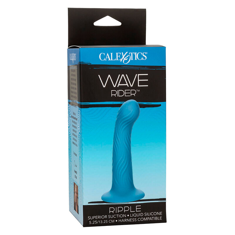 CALEXOTICS - WAVE RIDER RIPPLE ANAL PLUG BLUE - NOCTURNA DESIRES
