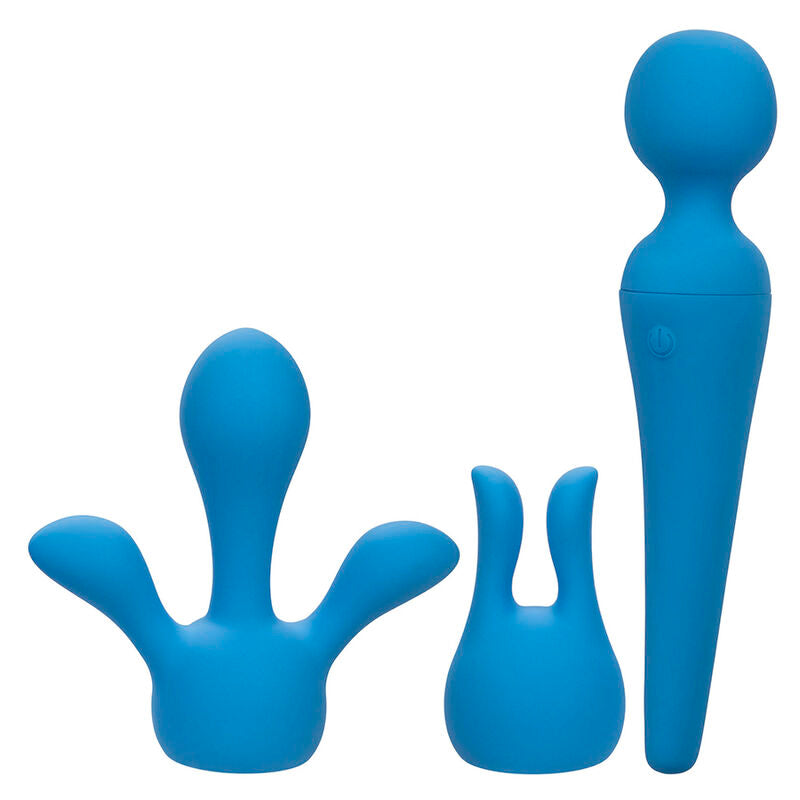 CALEXOTICS - COUTURE KIT VIBRATOR WAND 10 VIBRATIONS BLUE - NOCTURNA DESIRES