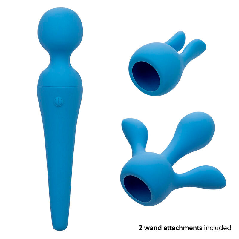 CALEXOTICS - COUTURE KIT VIBRATOR WAND 10 VIBRATIONS BLUE - NOCTURNA DESIRES