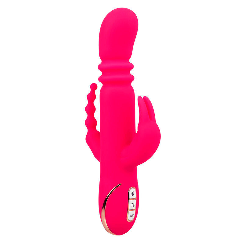CALEXOTICS - JACK FANTASY TRIPLE HEATED VIBRATOR RABBIT PINK - NOCTURNA DESIRES