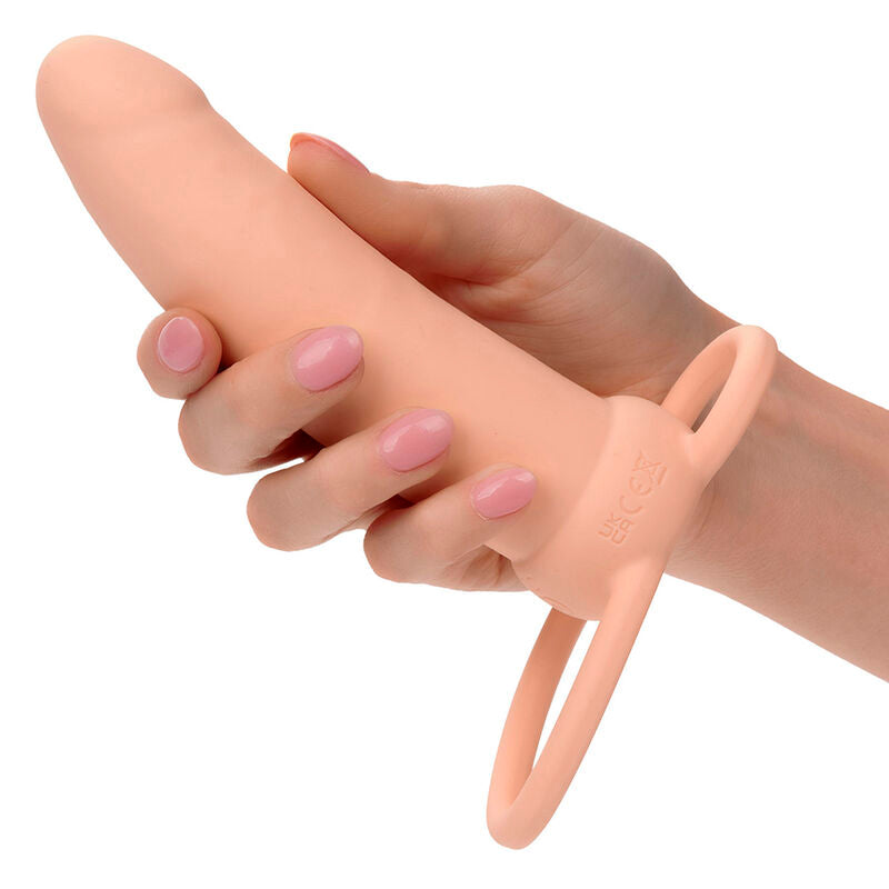 CALEXOTICS - MAXX THICK DUAL PENETRATOR 10 VIBRATIONS FLESH - NOCTURNA DESIRES