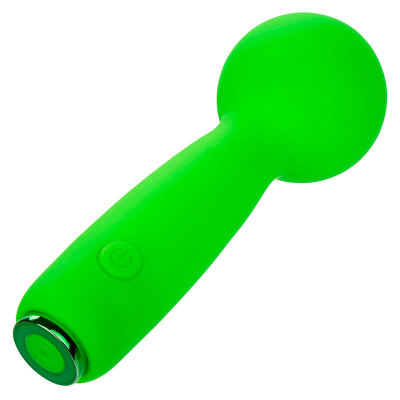 CALEXOTICS - NEON VIBES THE BUBBLY VIBE MINI MASSAGER 10 VIBRATIONS GREEN - NOCTURNA DESIRES