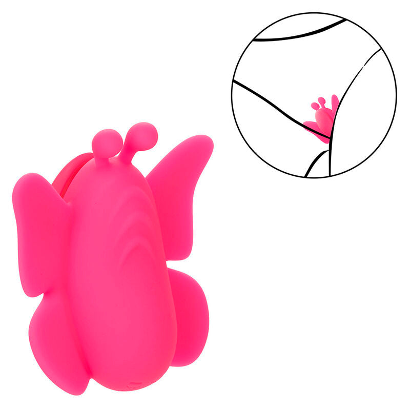 CALEXOTICS - NEON VIBES THE FLUTTER VIBE STIMULATOR 10 VIBRATIONS PINK - NOCTURNA DESIRES