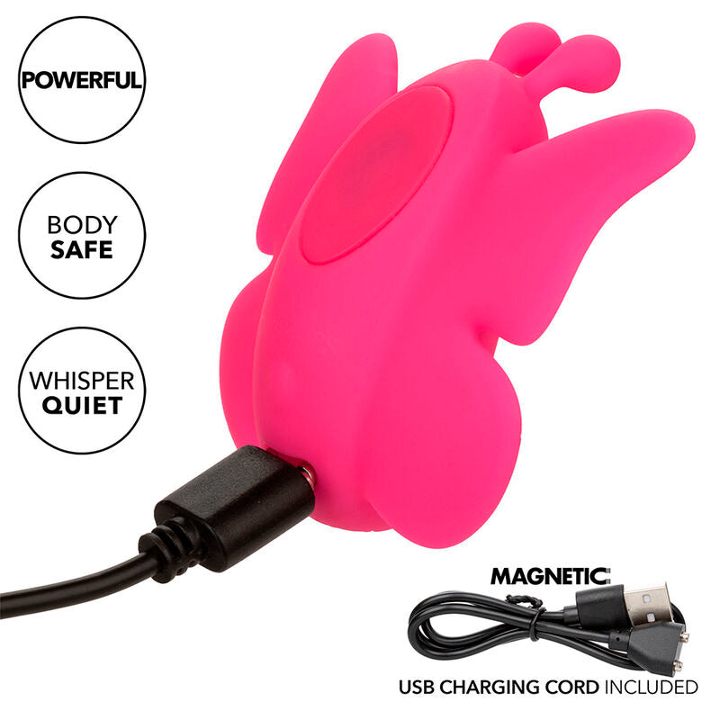 CALEXOTICS - NEON VIBES THE FLUTTER VIBE STIMULATOR 10 VIBRATIONS PINK - NOCTURNA DESIRES
