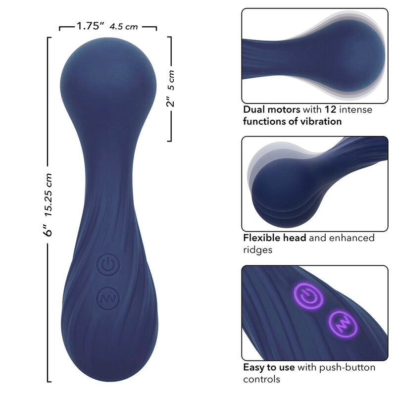 CALEXOTICS - CHARISMA TEMPTATION MASSAGER 12 FUNCTIONS PURPLE - NOCTURNA DESIRES