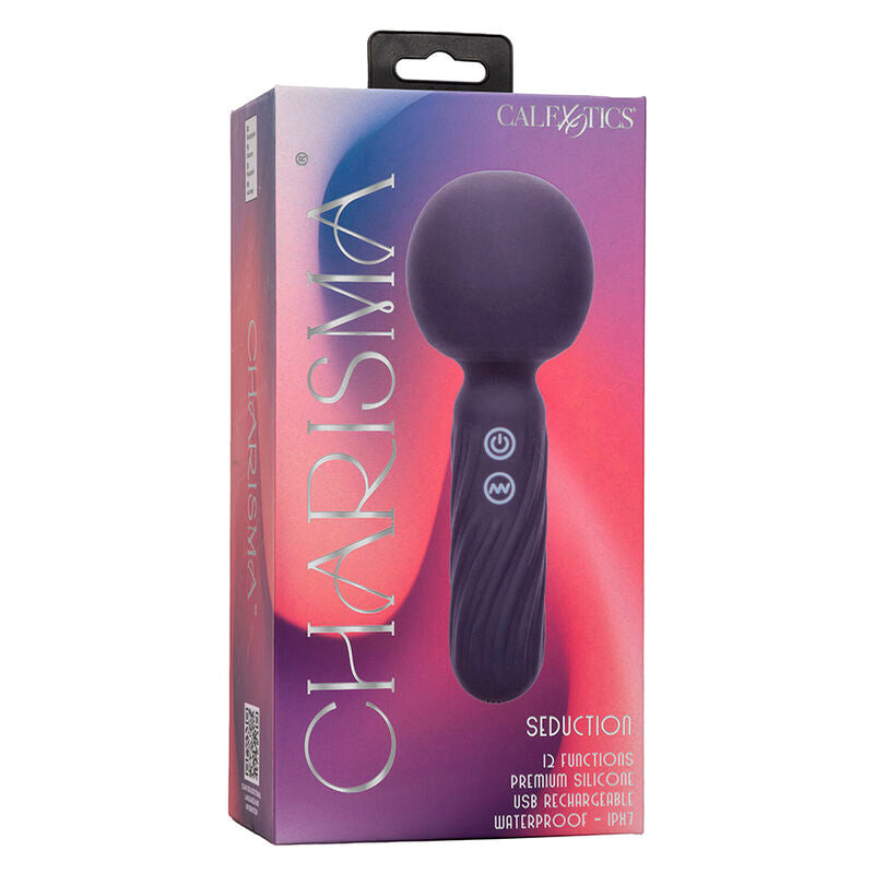 CALEXOTICS - CHARISMA SEDUCTION MASSAGER 12 FUNCTIONS 17.75 CM X 6.25 CM PURPLE - NOCTURNA DESIRES