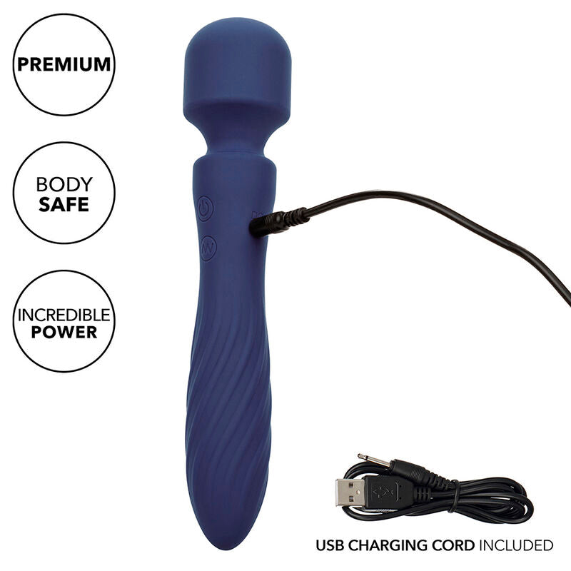 CALEXOTICS - CHARISMA MYSTIQUE MASSAGER DUAL MOTORS 12 FUNCTIONS 20,5 CM X 4.5 CM PURPLE - NOCTURNA DESIRES