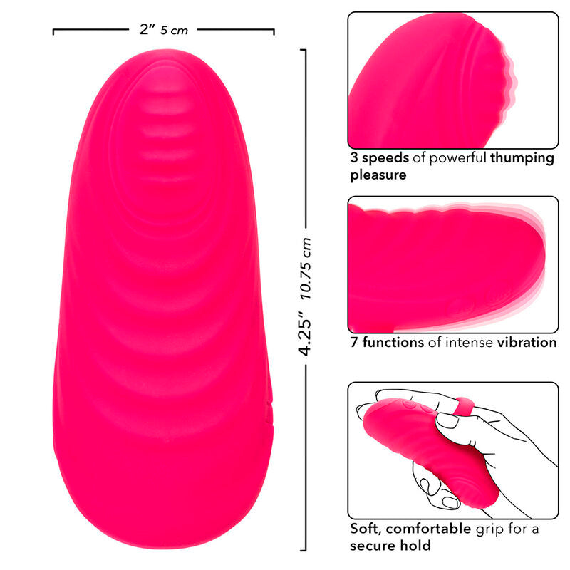 CALEXOTICS - ENVY HANDHELD ROLLING BALL MASSAGER 7 VIBRATIONS PINK - NOCTURNA DESIRES