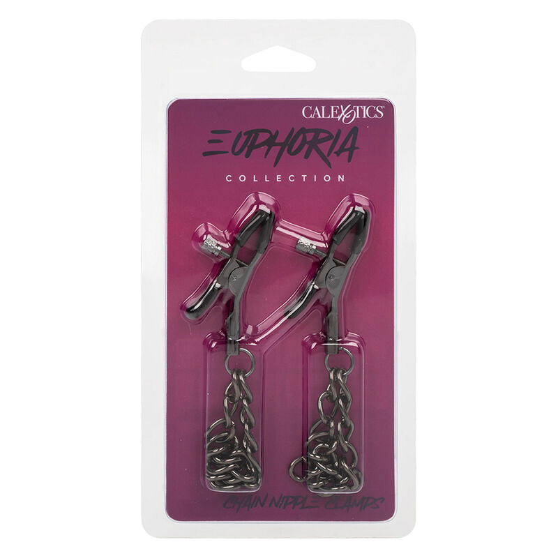CALEXOTICS - EUPHORIA CHAIN NIPPLE CLAMPS 14.5 CM - NOCTURNA DESIRES