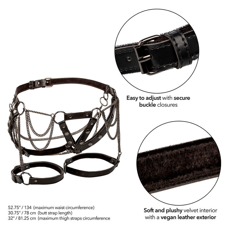 CALEXOTICS - EUPHORIA MULTICHAIN THIGH HARNESS PREMIUM PLUS SIZE - NOCTURNA DESIRES