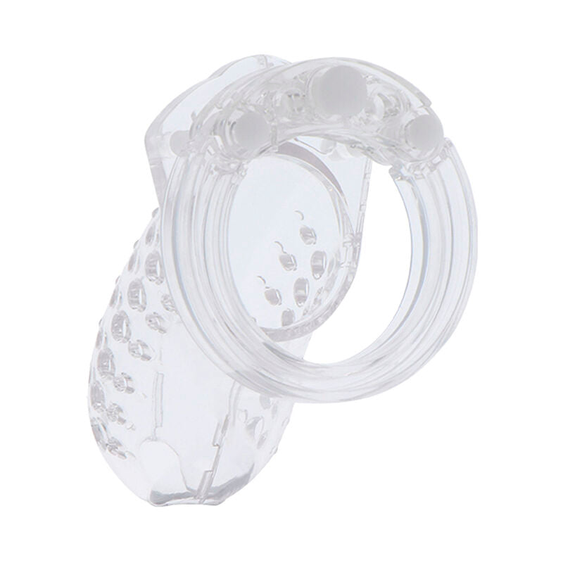 HIDDEN DESIRE - EXTREME CHASTITY COCK CAGE ACRYLIC ADJUSTABLE CLEAR - NOCTURNA DESIRES