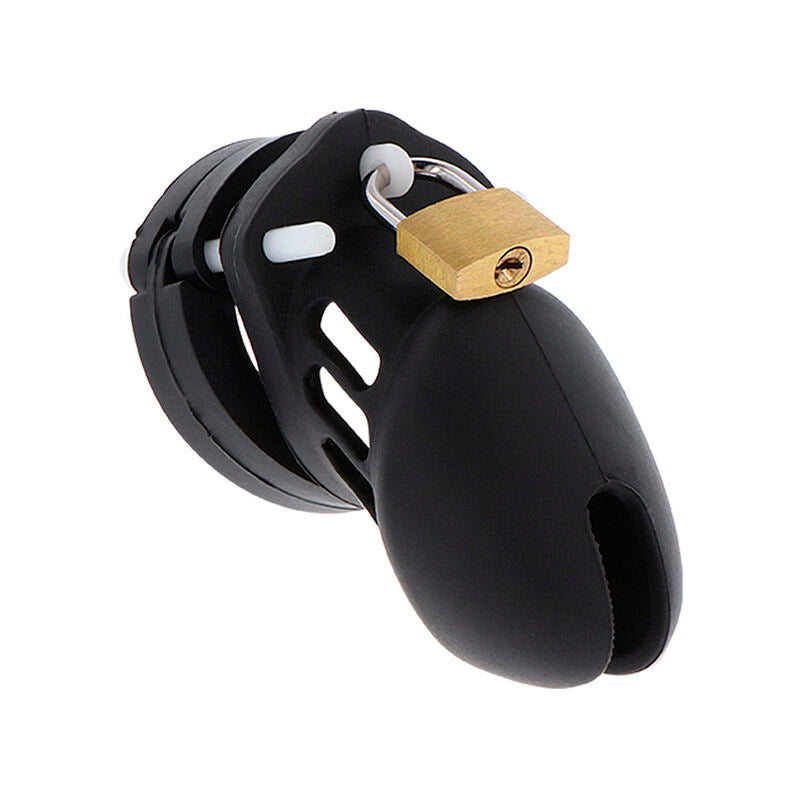 HIDDEN DESIRE - EXTREME CHASTITY COCK CAGE SILICONE SIZE S BLACK - NOCTURNA DESIRES