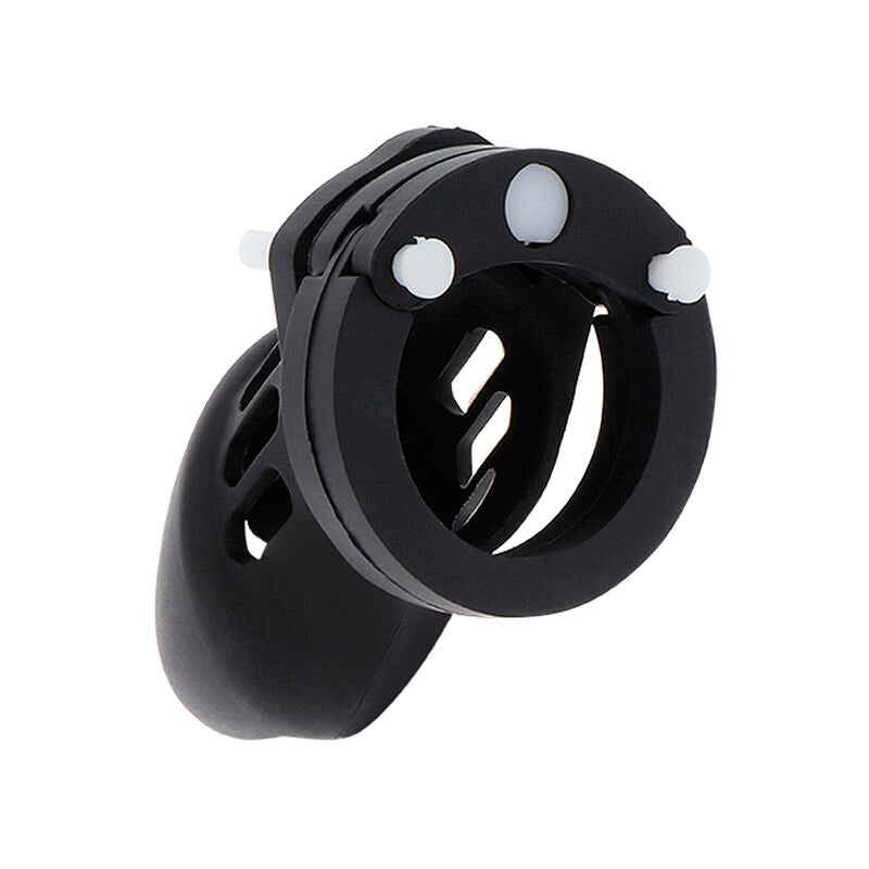 HIDDEN DESIRE - EXTREME CHASTITY COCK CAGE SILICONE SIZE S BLACK - NOCTURNA DESIRES