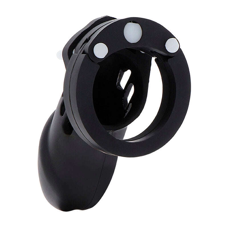 HIDDEN DESIRE - EXTREME CHASTITY COCK CAGE SILICONE SIZE L BLACK - NOCTURNA DESIRES