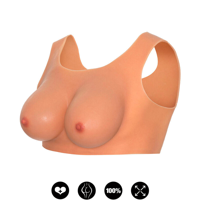 HIDDEN DESIRE - ALTER EGO WEARABLE BREAST TOP C-CUP FLESH - NOCTURNA DESIRES