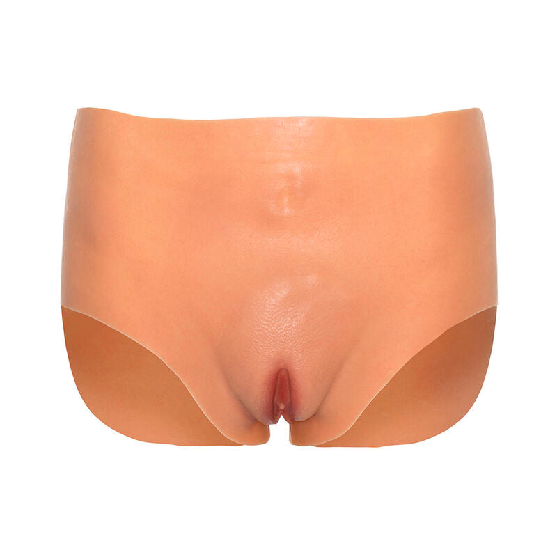 HIDDEN DESIRE - ALTER EGO OPEN VAGINA BRIEF HIGH WAIST FLESH - NOCTURNA DESIRES