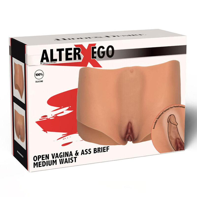 HIDDEN DESIRE - ALTER EGO OPEN VAGINA & ASS BRIEF MEDIUM WAIST FLESH - NOCTURNA DESIRES