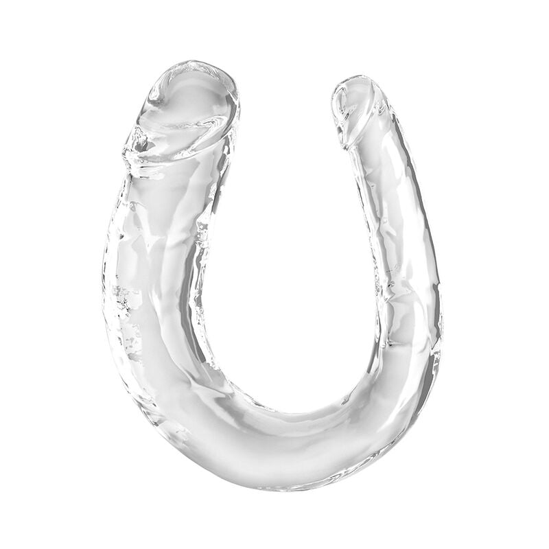 KING COCK - DOUBLE TROUBLE DOUBLE DILDO 33 CM CLEAR - NOCTURNA DESIRES