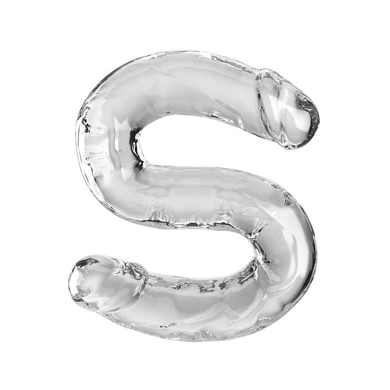KING COCK - DOUBLE TROUBLE DOUBLE DILDO 46 CM CLEAR - NOCTURNA DESIRES