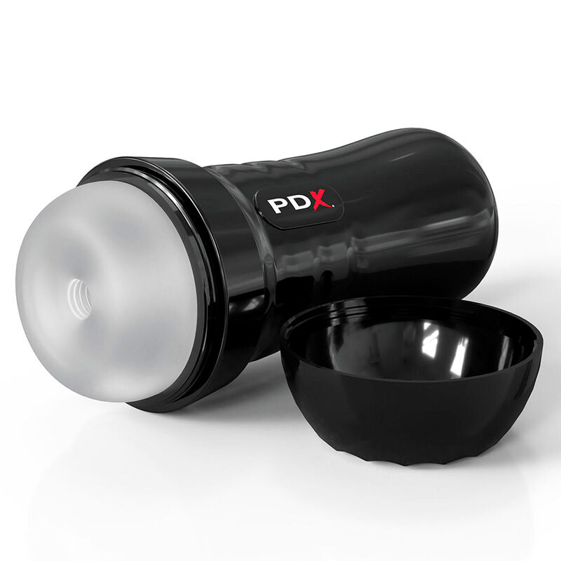 PDX EXTREME - SLIDE & GLIDE SELF-LUBRICATING MASTURBATOR CLEAR - NOCTURNA DESIRES