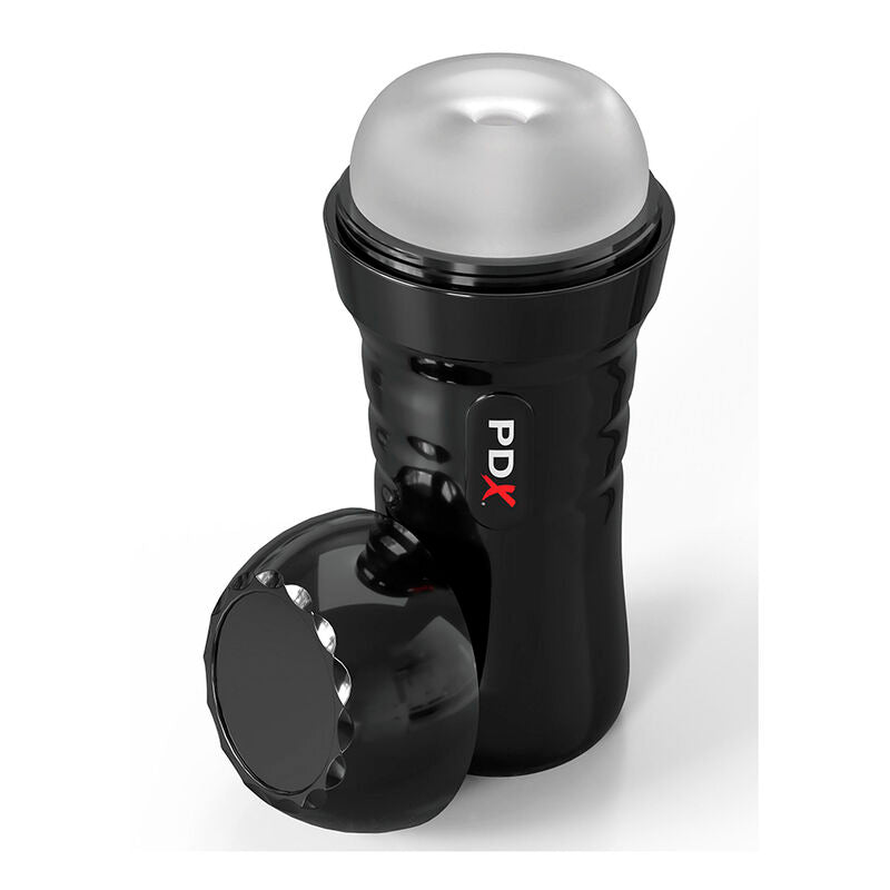 PDX EXTREME - SLIDE & GLIDE SELF-LUBRICATING MASTURBATOR CLEAR - NOCTURNA DESIRES