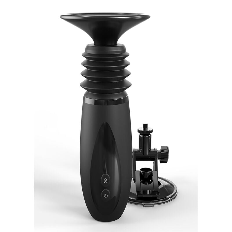 FETISH FANTASY SERIES - BODY DOCK THRUSTER DILDO CLAMP WITH 7 PUSH MODES BLACK - NOCTURNA DESIRES