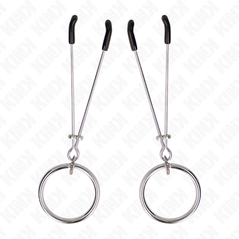 KINK - THIN NIPPLE CLAMPS WITH O-RING 7 CM - NOCTURNA DESIRES