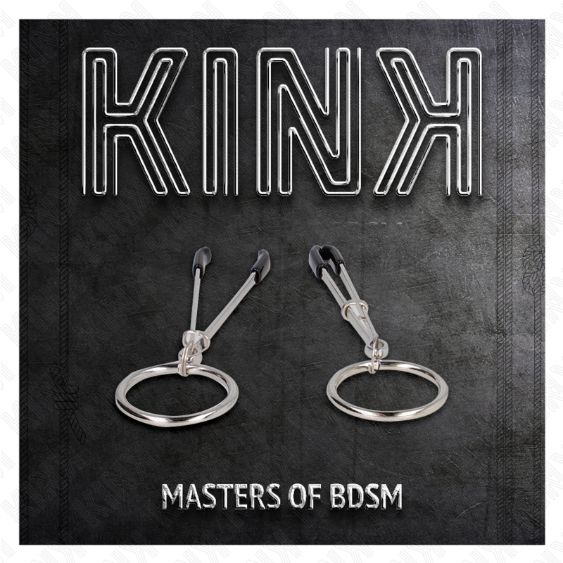 KINK - THIN NIPPLE CLAMPS WITH O-RING 7 CM - NOCTURNA DESIRES