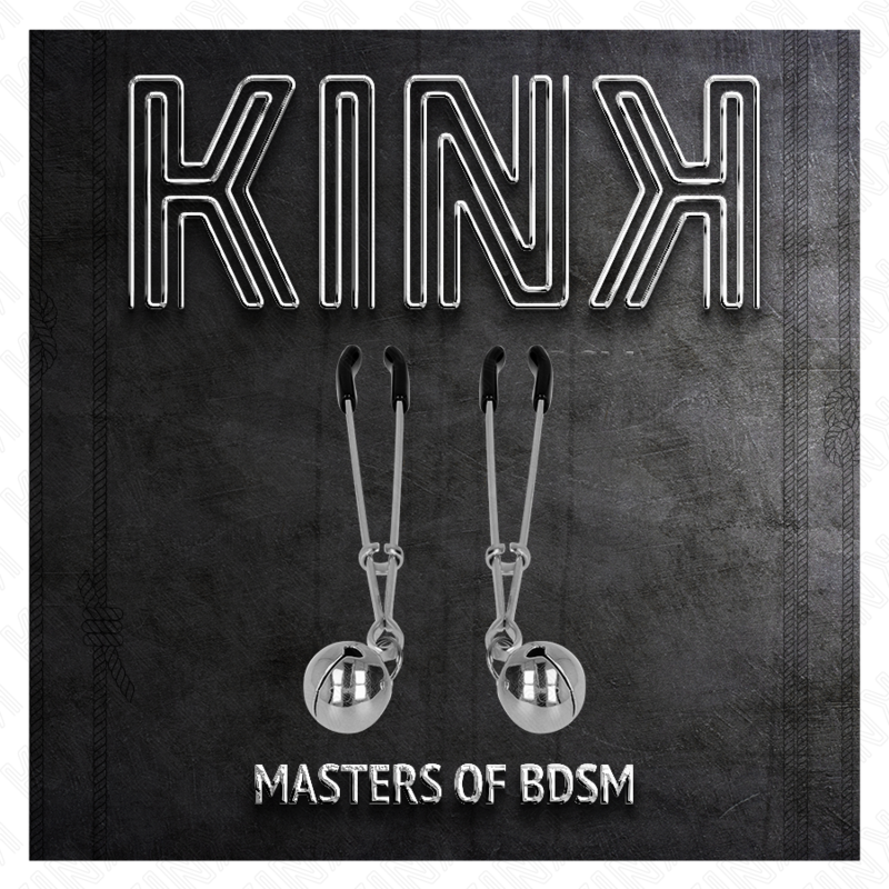 KINK - THIN BELL NIPPLE CLAMPS SILVER 7 CM - NOCTURNA DESIRES