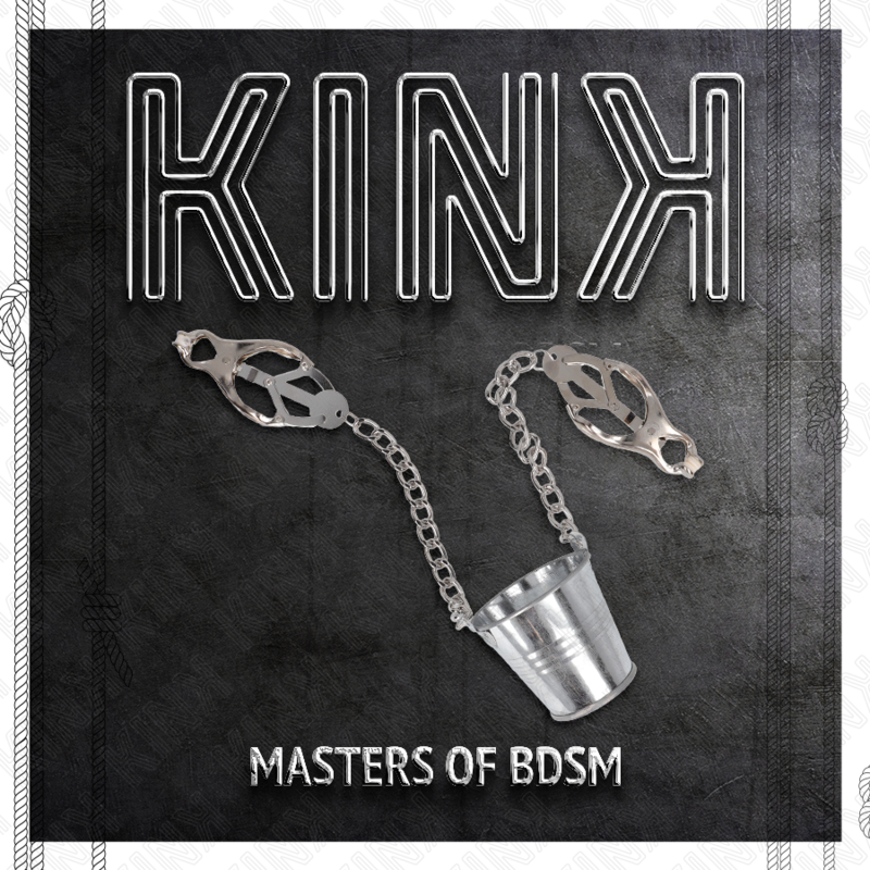 KINK - NIPPLE CLAMPS WITH A BUCKET SILVER - NOCTURNA DESIRES