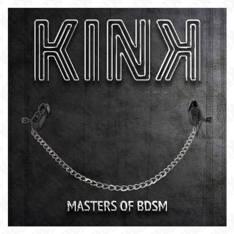 KINK - FLAT CHAIN NIPPLE CLAMPS SILVER 30 CM - NOCTURNA DESIRES