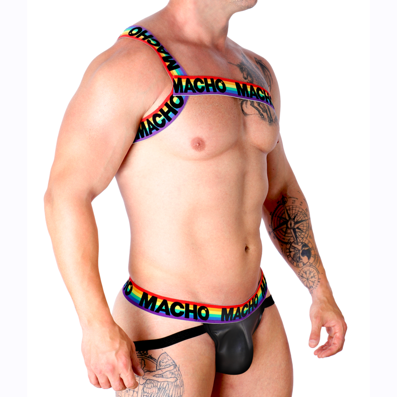 MACHO - ROMAN HARNESS PRIDE L/XL - NOCTURNA DESIRES