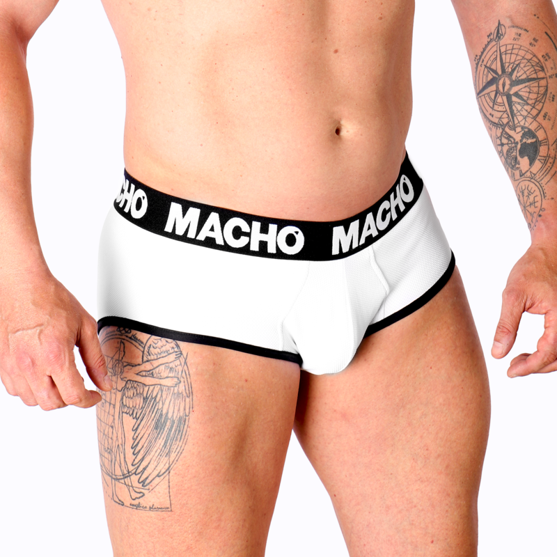 MACHO - MS30BL SLIP WHITE S - NOCTURNA DESIRES