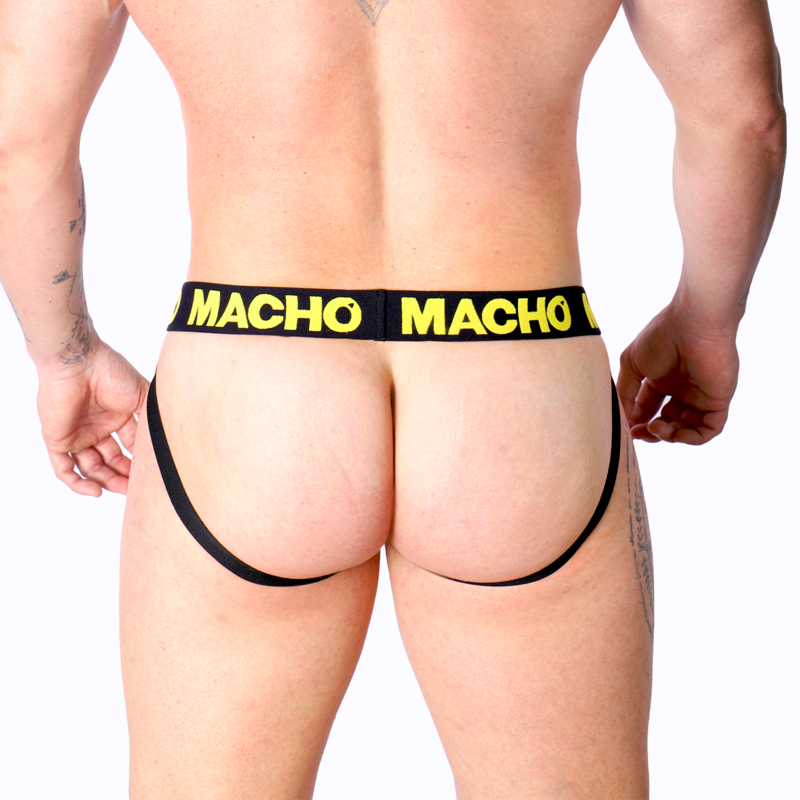 MACHO - MX25A JOCK LYCRA YELLOW M - NOCTURNA DESIRES