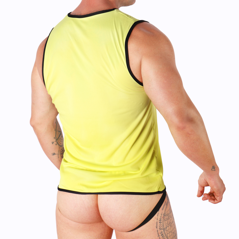 MACHO - YELLOW T-SHIRT S/M - NOCTURNA DESIRES