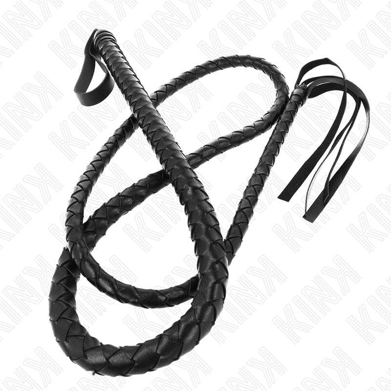 KINK - LONG BLACK SNAKE WHIP 210 CM - NOCTURNA DESIRES