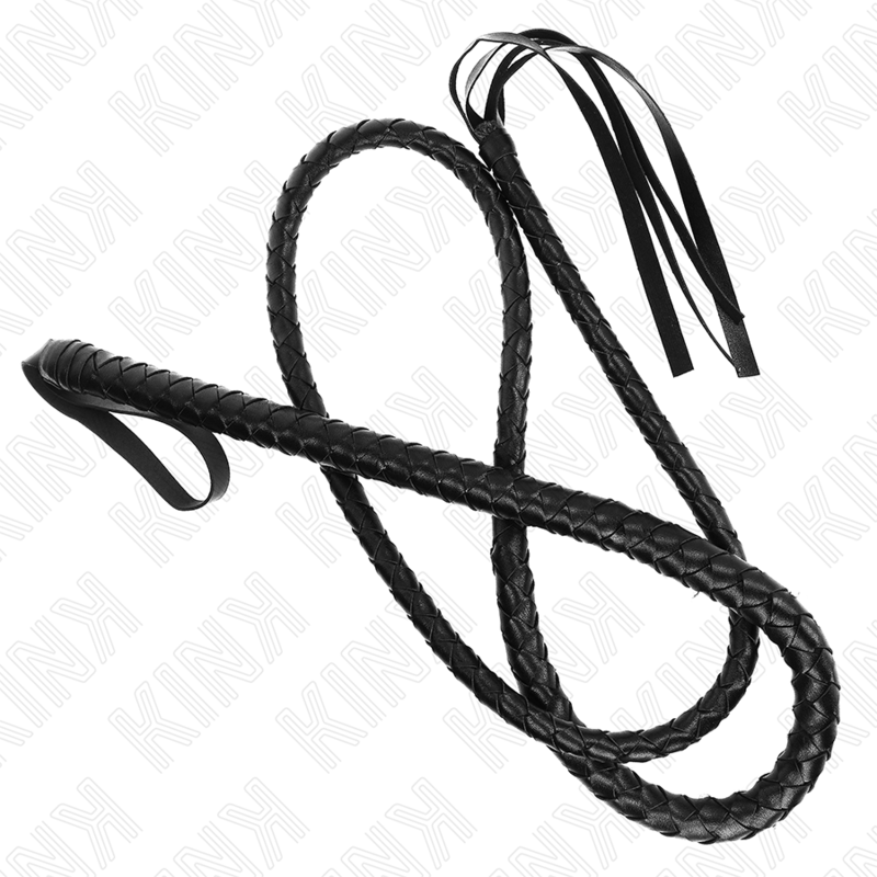 KINK - LONG BLACK SNAKE WHIP 210 CM - NOCTURNA DESIRES