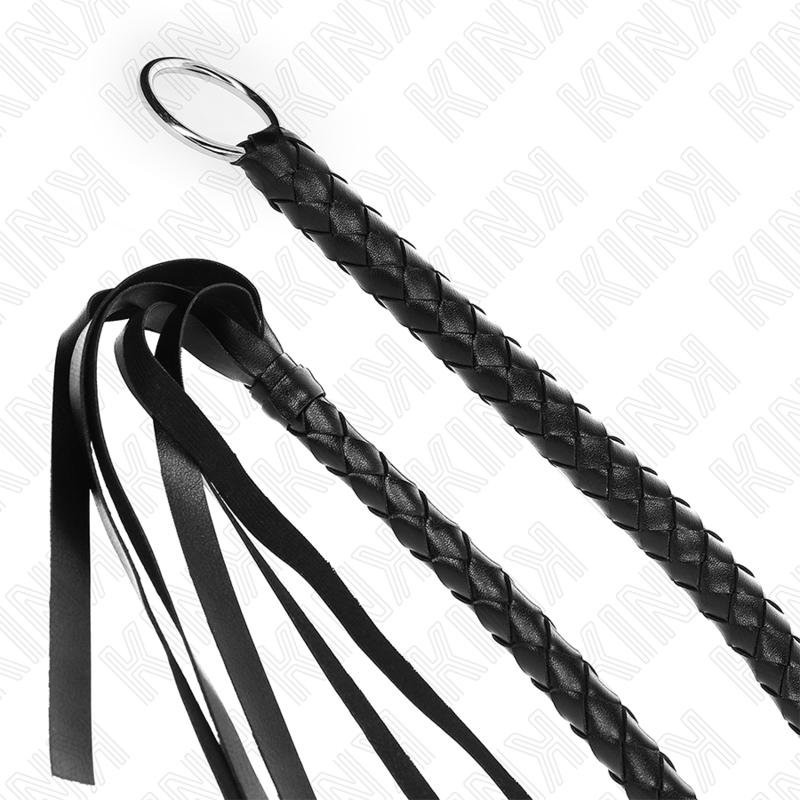 KINK - SNAKE WHIP WITH BLACK HAND RING 65 CM - NOCTURNA DESIRES