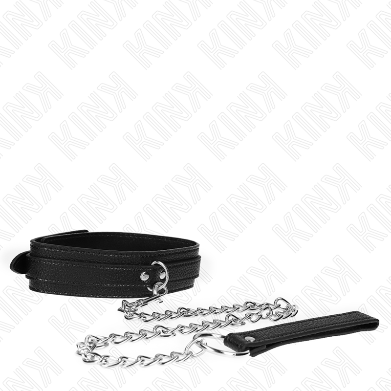 KINK - SNAKE PATTERN NECKLACE WITH LEASH 65 CM - NOCTURNA DESIRES