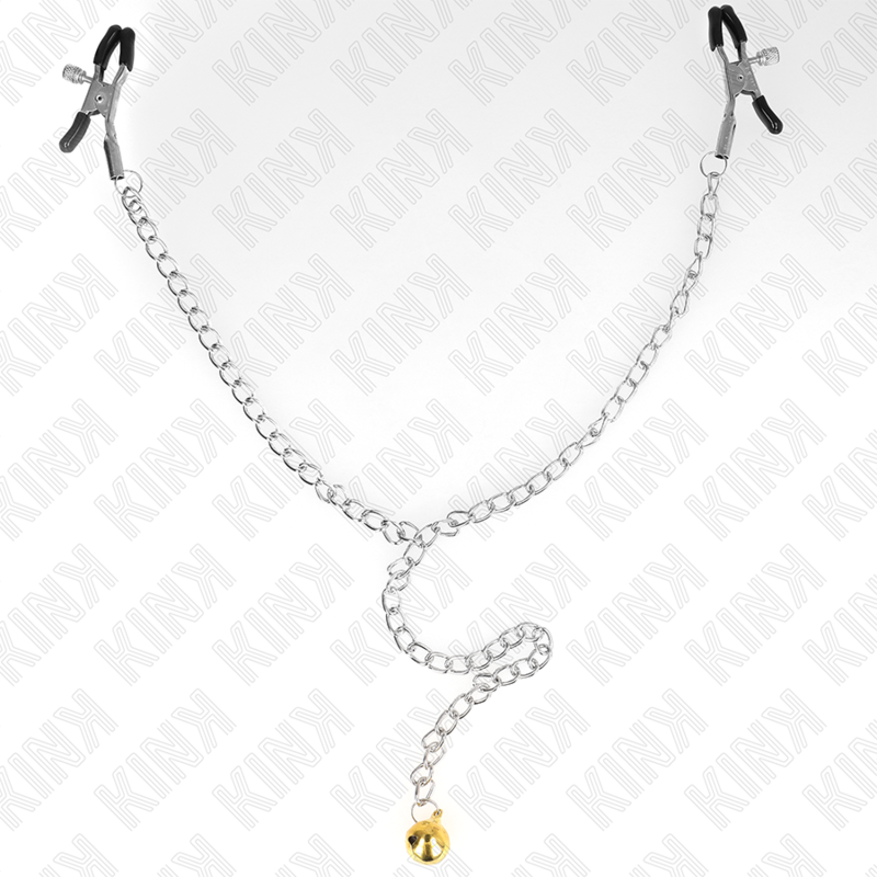 KINK - CHAIN NIPPLE CLAMPS WITH BELL 30 CM - NOCTURNA DESIRES