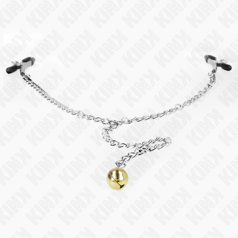 KINK - CHAIN NIPPLE CLAMPS WITH BELL 30 CM - NOCTURNA DESIRES