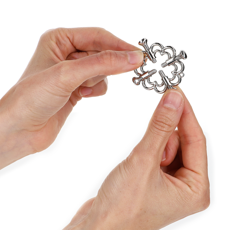 KINK - METAL FLOWER NIPPLE CLAMPS - NOCTURNA DESIRES