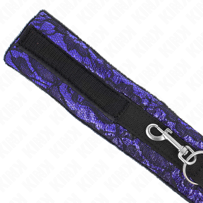 KINK - SHORT VELVET LACE NECKLACE WITH BELT 105 CM WITH NYLON TRIM 44 X 5.5 CM - NOCTURNA DESIRES