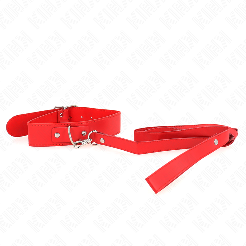 KINK - NECKLACE WITH BELT 116 CM ROJO STRAP ADJUSTABLE 32-50 CM X 8 CM - NOCTURNA DESIRES